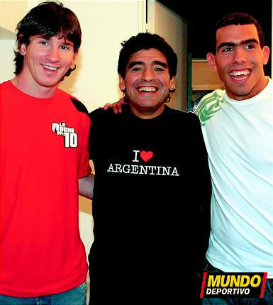 gonzalez et maradona et messi